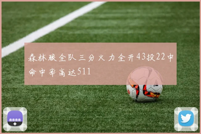 森林狼全队三分火力全开43投22中命中率高达511